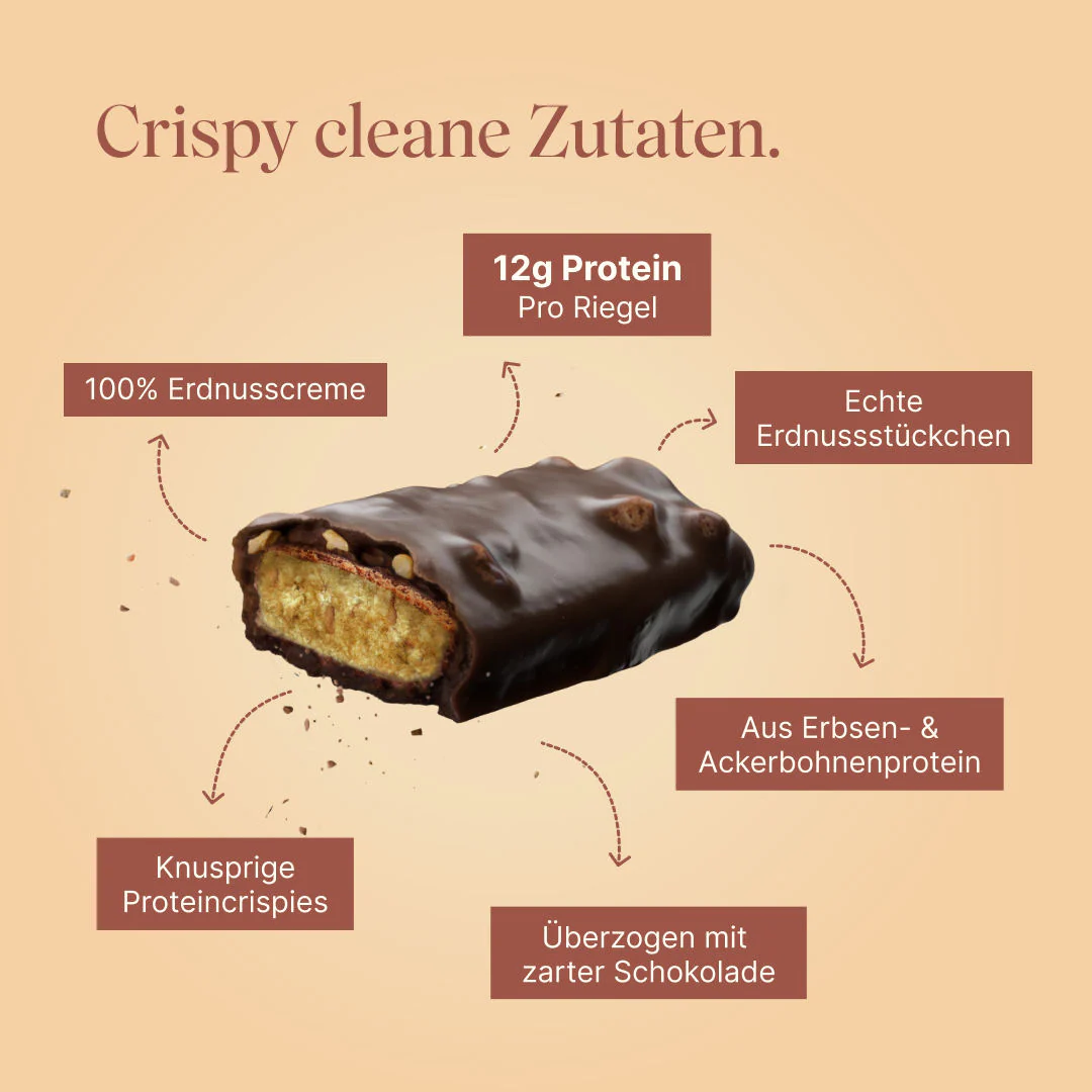 CRISPY Vegan Protein Bar - Peanut - Image 3
